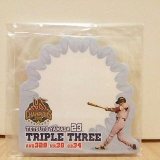 トウキョウヤクルトスワローズ(東京ヤクルトスワローズ)の非売品 東京ヤクルトスワローズ 山田哲人 ふせん(記念品/関連グッズ)