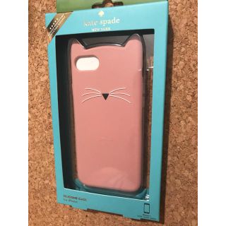 ケイトスペードニューヨーク(kate spade new york)のケイトスペード Kate Spade iPhone7 シリコン ケース 猫 (iPhoneケース)