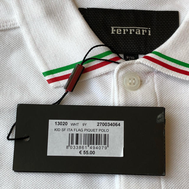 Ferrari(フェラーリ)の【新品】フェラーリ☆ポロシャツ☆size9〜10 キッズ/ベビー/マタニティのキッズ服男の子用(90cm~)(Tシャツ/カットソー)の商品写真