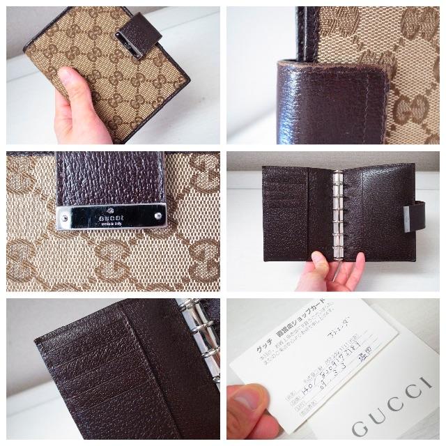 Gucci(グッチ)の正規品♡最安値♡グッチ　手帳カバー　GG柄キャンバス　バッグ　財布　手帳 レディースのファッション小物(その他)の商品写真