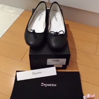 レペット(repetto)のnao様専用　新品未使用　レペット　スムース黒(バレエシューズ)