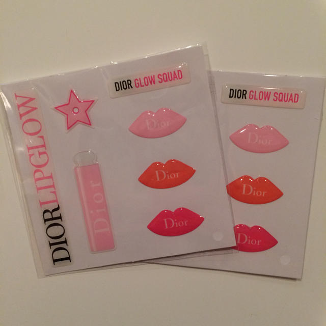 Dior(ディオール)のディオール リップグロウシール☆ ハンドメイドの文具/ステーショナリー(しおり/ステッカー)の商品写真