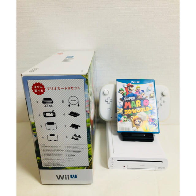 Wii U(ウィーユー)の【マス様専用】wii U  マリオカート32GB エンタメ/ホビーのゲームソフト/ゲーム機本体(家庭用ゲーム機本体)の商品写真