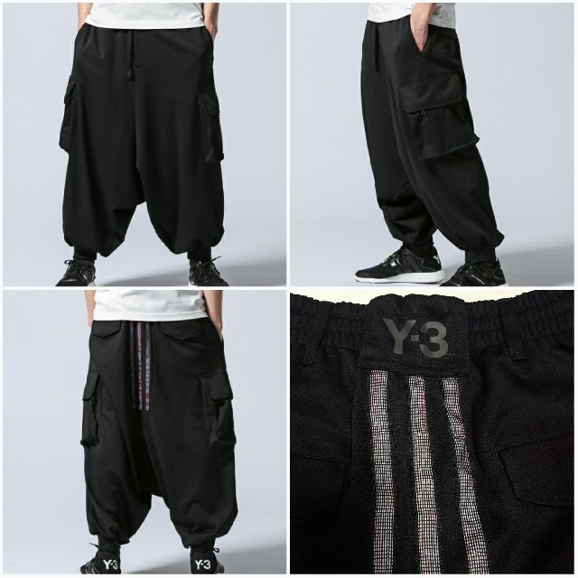 Y-3 サルエルパンツ yohji yamamoto | フリマアプリ ラクマ