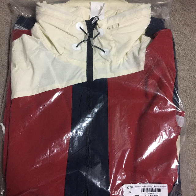 S kith madison jacket Navy Red off white メンズのジャケット/アウター(ナイロンジャケット)の商品写真