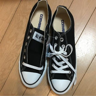 コンバース(CONVERSE)のコンバース オールスター スニーカー 黒 24.5㎝ ☆お値下げしました。(スニーカー)