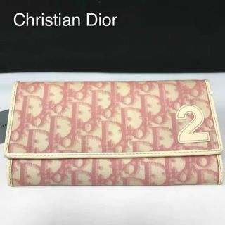 Christian Dior 正規品 クリスチャンディオール トロッター 長財布 ピンクの通販 ラクマ