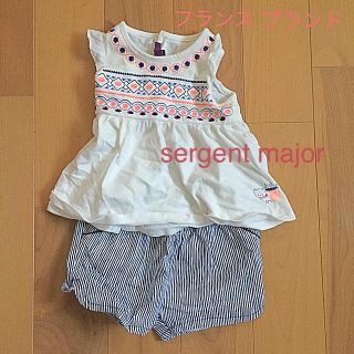 ザラキッズ(ZARA KIDS)の美品！sergeant major ベビー 9ヶ月 トップス ボトムス 75(ロンパース)