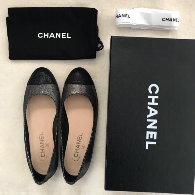 《最終値下 》新品 CHANEL バレエシューズ フラット 正規品 ブラック