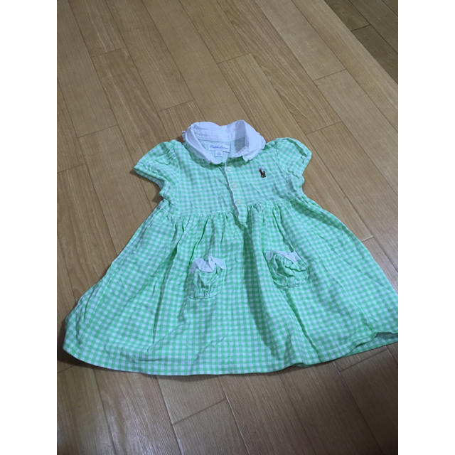 Ralph Lauren(ラルフローレン)のラルフローレン  12M ギンガムチェックワンピース キッズ/ベビー/マタニティのベビー服(~85cm)(ワンピース)の商品写真