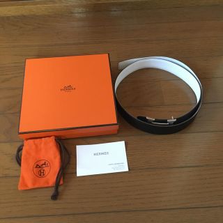 エルメス(Hermes)のエルメス ベルト 黒×白リバーシブル(ベルト)