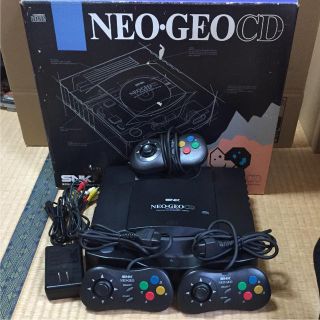 ネオジオ(NEOGEO)の(最終値下げ)ネオジオCD本体とソフト16本セット(家庭用ゲーム機本体)