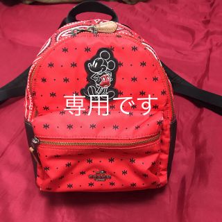 コーチ(COACH)のコーチ COACH F59831 バンダナプリント ミッキー ミニリュック(リュック/バックパック)