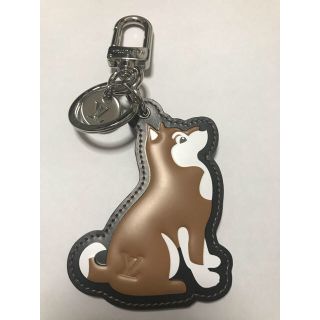 新品未使用】ポルト クレ カレッジLVリード ドッグ キーリング 柴犬