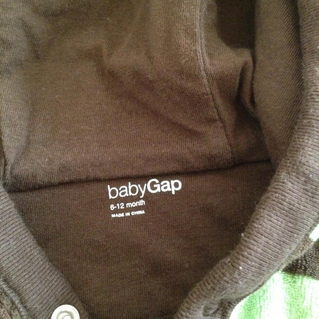 GAP(ギャップ)のbaby GAP☆ボーダーロンパース キッズ/ベビー/マタニティのベビー服(~85cm)(ロンパース)の商品写真