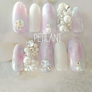 再販ﾏｰﾌﾞﾙｎａｉｌ♡No22 コスメ/美容のネイル(つけ爪/ネイルチップ)の商品写真