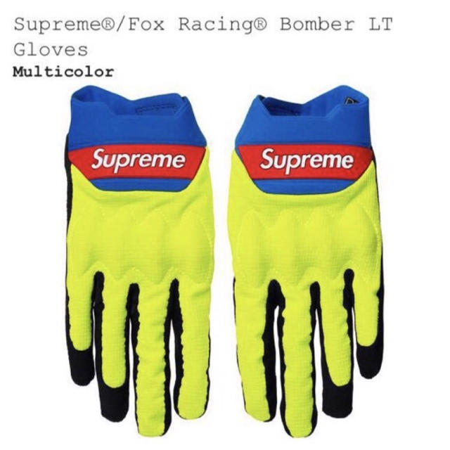 Supreme(シュプリーム)のSupreme Fox Racing Bomber LT グローブ シュプリーム メンズのファッション小物(手袋)の商品写真