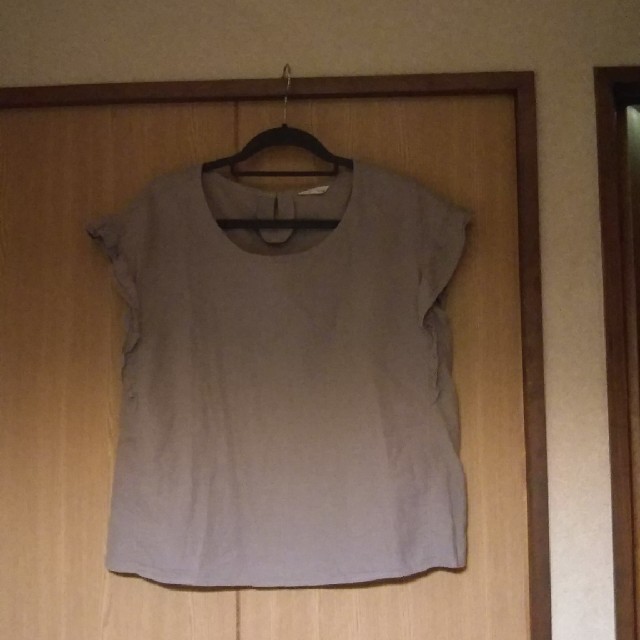 SM2(サマンサモスモス)のサマンサモスモスコットンリネン裾フリルブラウス レディースのトップス(シャツ/ブラウス(半袖/袖なし))の商品写真