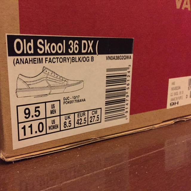 VANS(ヴァンズ)のvan oldskool 36DX anaheim factory パープル メンズの靴/シューズ(スニーカー)の商品写真