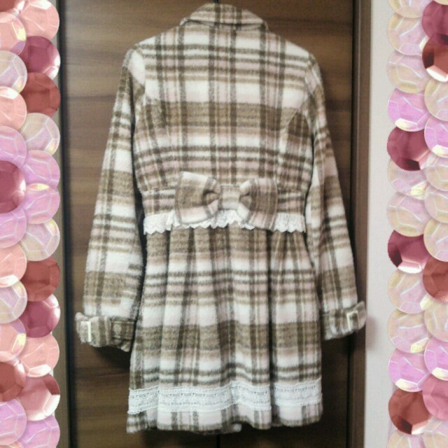 LIZ LISA(リズリサ)のフリルリボン♡コート レディースのジャケット/アウター(ロングコート)の商品写真