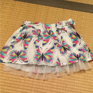 ザラキッズ(ZARA KIDS)のインポートバタフライとチュールのキュロットスカート4T(パンツ/スパッツ)