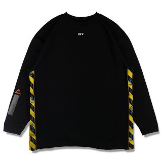 オフホワイト(OFF-WHITE)の18SS OFF-WHITE オフホワイト TAPE OVER CREWNECK(スウェット)