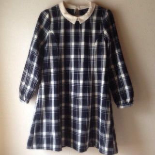 マジェスティックレゴン(MAJESTIC LEGON)の今季新品♡襟付チェック長袖ワンピース♡(ひざ丈ワンピース)