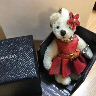 プラダ(PRADA)のぽんちゃま様専用 プラダ ベアー チャーム   キーホルダー プラダベアー(キーホルダー)