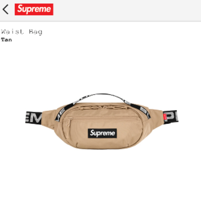 Supreme Waist Bag 18ss