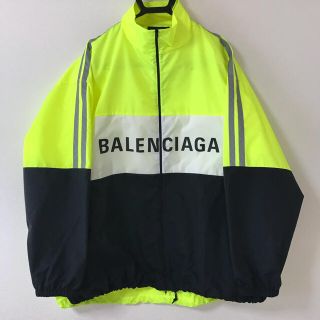 バレンシアガ(Balenciaga)の入手困難 BALENCIAGA トラックスーツ プリントロゴ イエロー 38(ナイロンジャケット)