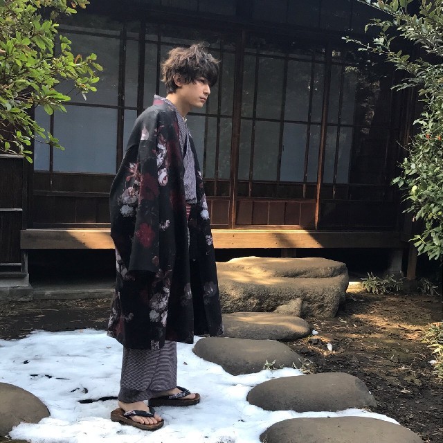 LAD MUSICIAN(ラッドミュージシャン)のKIMONO LONG JACKET  44 メンズのジャケット/アウター(テーラードジャケット)の商品写真