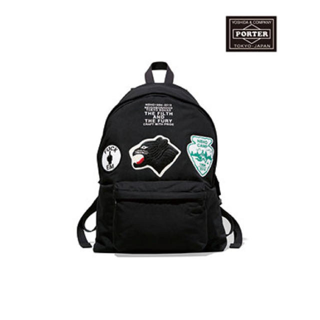 NEIGHBORHOOD PORTER CN-DAY PACK BLACK - バッグパック/リュック