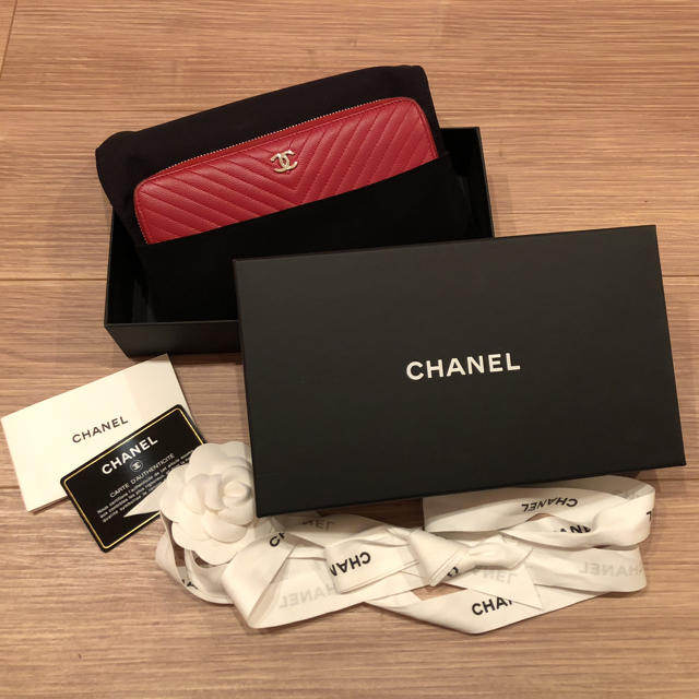 Chanel 正規品 赤財布♡