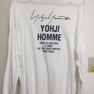 ヨウジヤマモト(Yohji Yamamoto)のYohjiyamamoto 17ss 白 ロンT(Tシャツ(長袖/七分))