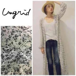 アングリッド(Ungrid)のアングリッド♡UNGRID 花柄シフォンガウン(ロングワンピース/マキシワンピース)