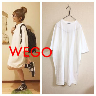 ウィゴー(WEGO)のWEGO ⭐️新品⭐️ BIGTシャツ ビッグT 白(Tシャツ(半袖/袖なし))