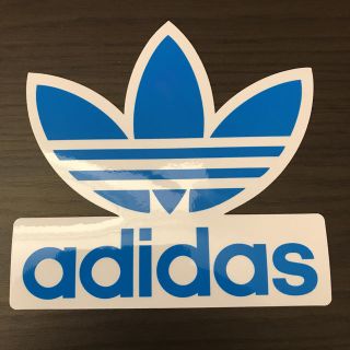 アディダス(adidas)の【縦16.3cm横16.7cm】 adidas ステッカー 大(ステッカー)