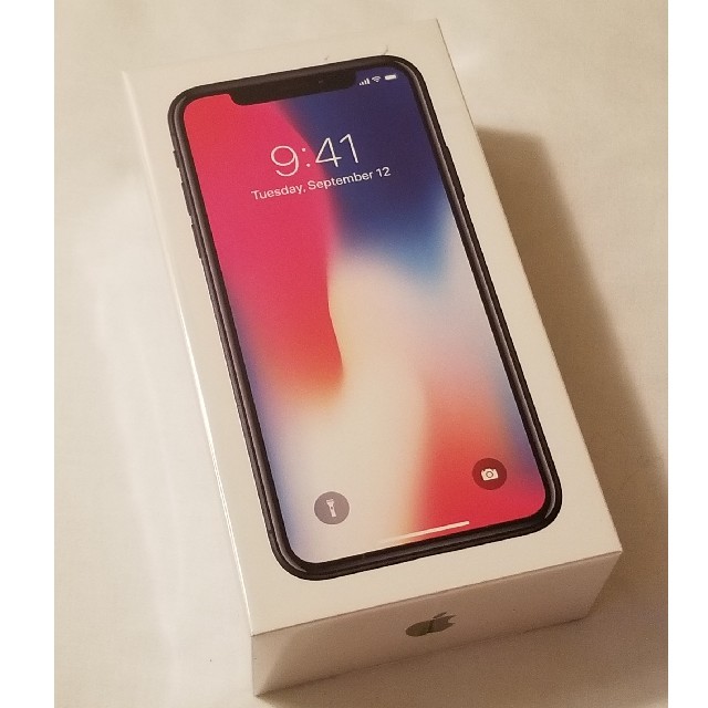 新品 iPhone X 64GB 国内版SIMフリー(シムフリー)スペースグレイ