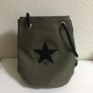 コンバース(CONVERSE)のCONVERSE TOKYO☆巾着 バッグ カーキ(トートバッグ)