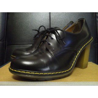 ドクターマーチン(Dr.Martens)の【激レア】Dr.Martens JINELLE UK5 黒 厚底 ハイヒール(ローファー/革靴)