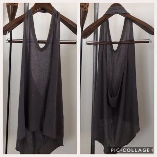 リックオウエンス(Rick Owens)のリックオウエンス  RICK OWENS／ホルターネック カットソー(カットソー(半袖/袖なし))