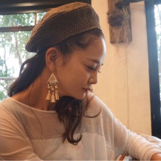 ジョンリンクス(jonnlynx)のfumika uchida 17SS HAND KNIT BERET(ハンチング/ベレー帽)