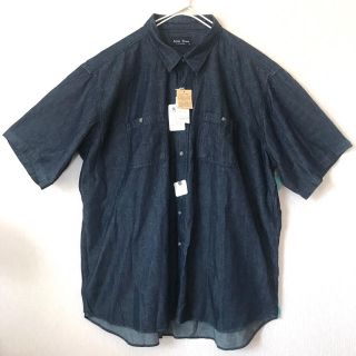 5L ♪ 新品 デニムシャツ 半袖  4XL XXXXL 大きいサイズ(シャツ)