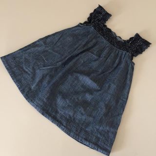 ベビーギャップ(babyGAP)のbabyGAP  デニムワンピース 90(ワンピース)