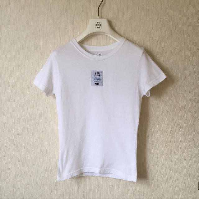 ARMANI EXCHANGE(アルマーニエクスチェンジ)のARMANI EXCHANGE ロゴタグ爽やかtシャツ アルマーニ レディースのトップス(Tシャツ(半袖/袖なし))の商品写真