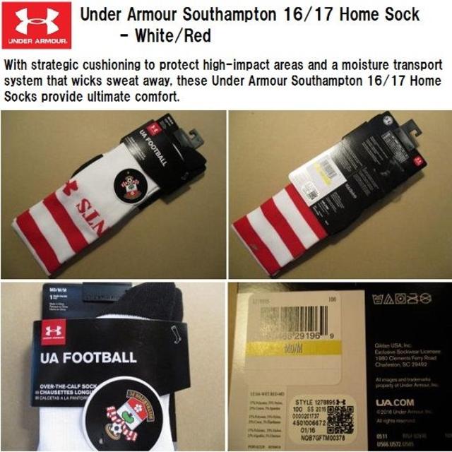 UNDER ARMOUR(アンダーアーマー)の★送料無料★UK直輸入★アンダーアーマー★サウザンプトン ストッキング★白/M★ スポーツ/アウトドアのサッカー/フットサル(その他)の商品写真