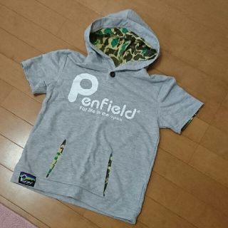 ペンフィールド(PEN FIELD)の美品　Pen Field 半袖　140 Tｼｬﾂ　半袖ﾊﾟｰｶｰ(Tシャツ/カットソー)