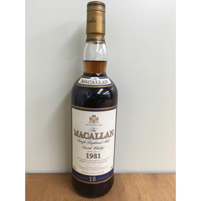 2022人気特価 ki☆【未開栓】マッカラン シェリー 750ml 43% 1981 18年