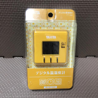 タニタ(TANITA)のタニタ デジタル温湿度計 TT-550 イエロー(その他)