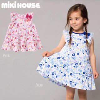 ミキハウス(mikihouse)のmiki HOUSE ミキハウス☆花柄ワンピース 120(ワンピース)